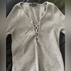 Kendall + Kylie Gray Sweater